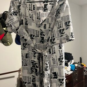 Black and white printed shirt